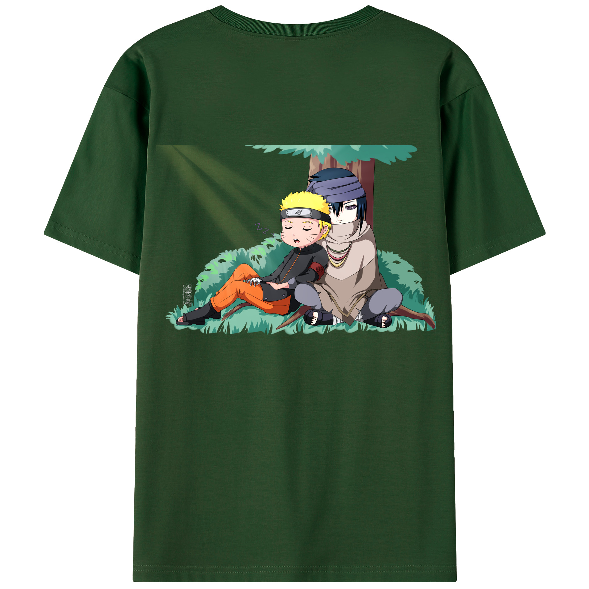 （画像用） NARUTO -ナルト- うずまき ナルト Uzumaki Naruto 綿100％半袖Tシャツ（背面プリント）